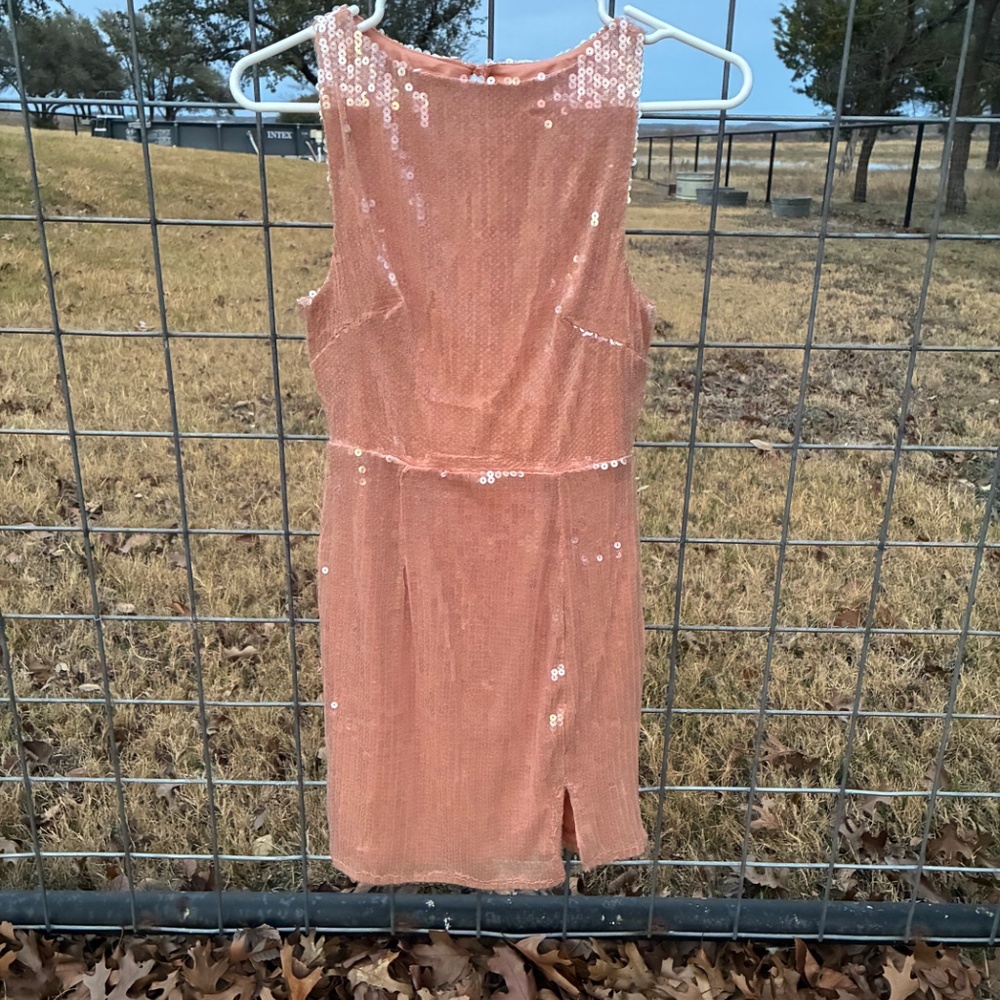 AURORA GLITZ SEQUIN MINI DRESS PINK  (Brand new homecoming dress) - Picture 8 of 9
